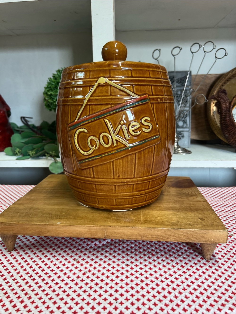 Vintage USA cookie jar brown grandma core
